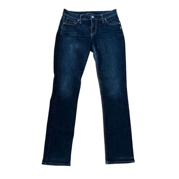 Silver Jeans Co Avery Straight Leg Jeans Dark Wash Size 30 x 32 - Picture 1 of 6